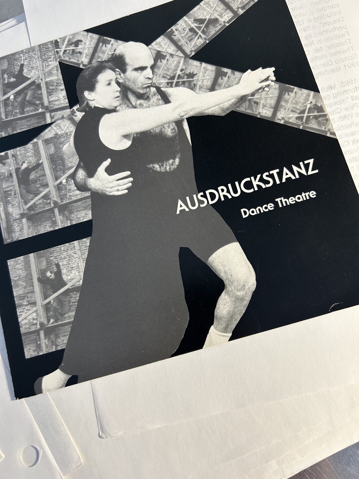 Black-and-white Ausdruckstanz Dance Theatre company flyer