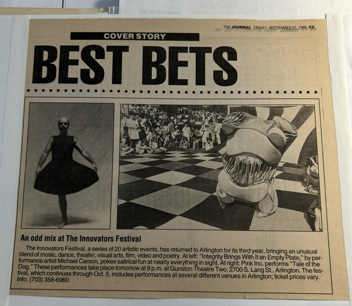 The Journal Best Bets cover story An odd mix at The Innovators Festival, September 27, 1996